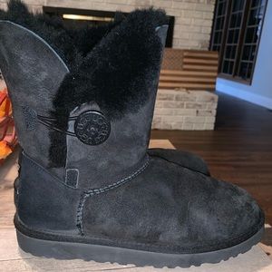 Black UGG Bailey Button Boots “mid calf”